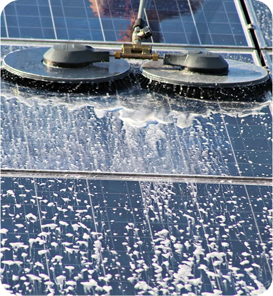 Limpeza de painéis solares